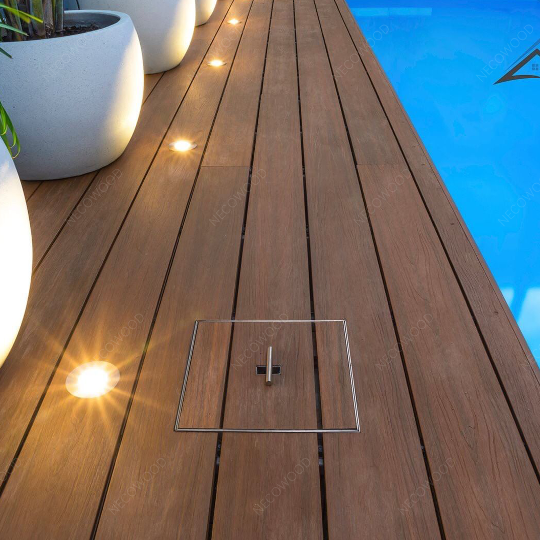 NECOWOOD PE Decking per pavimenti esterni di lunga durata e di facile manutenzione