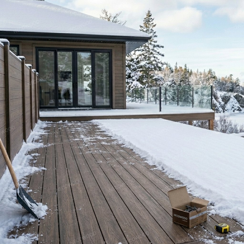 Più resistenti di un alce: i pannelli in WPC testati a -35°C di NECOWOOD atterrano in Canada