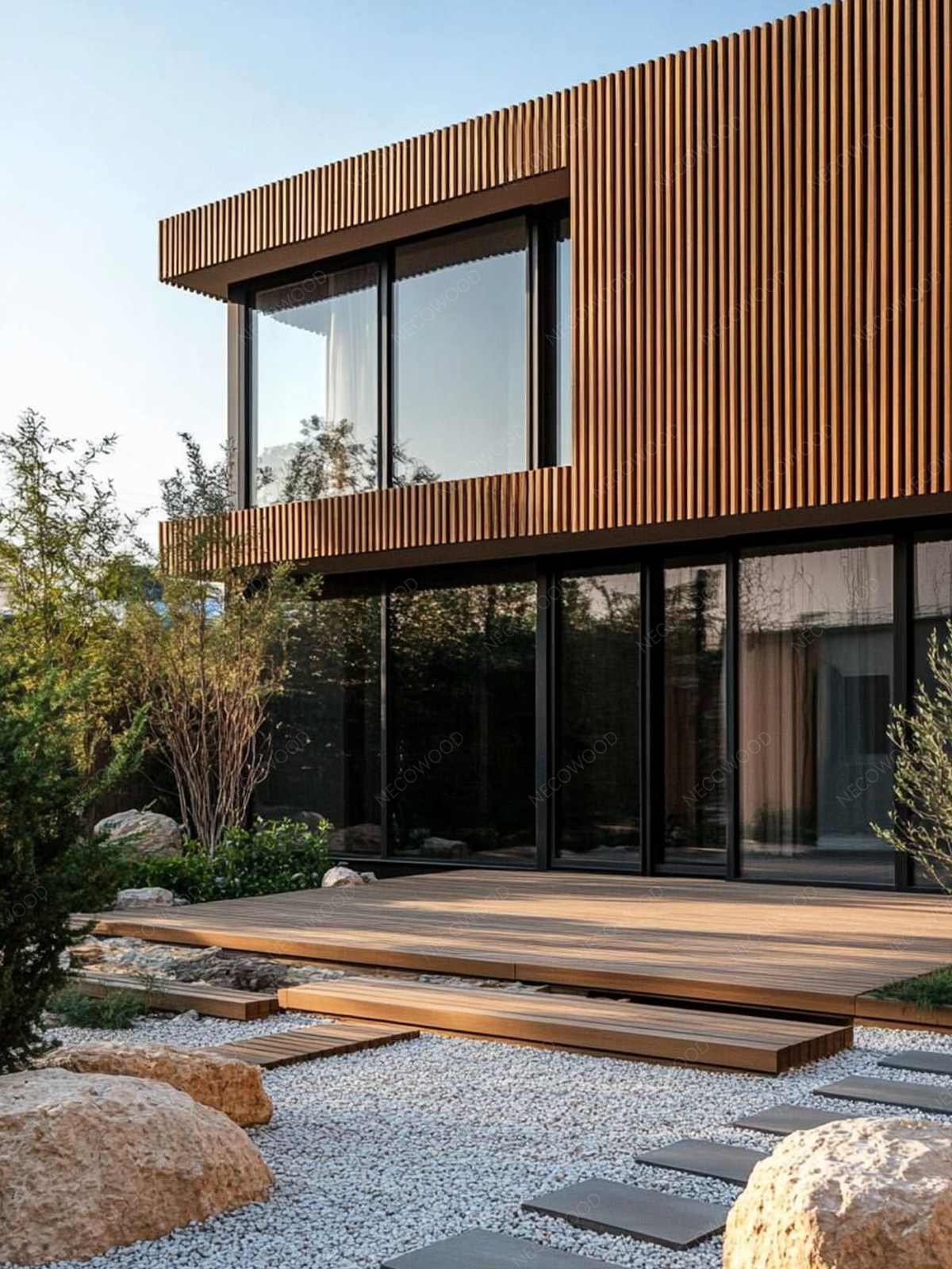 Affronta il mondo: WPC Necowood con protezione ASA: ultra resistente, leggero da spedire, senza manutenzione