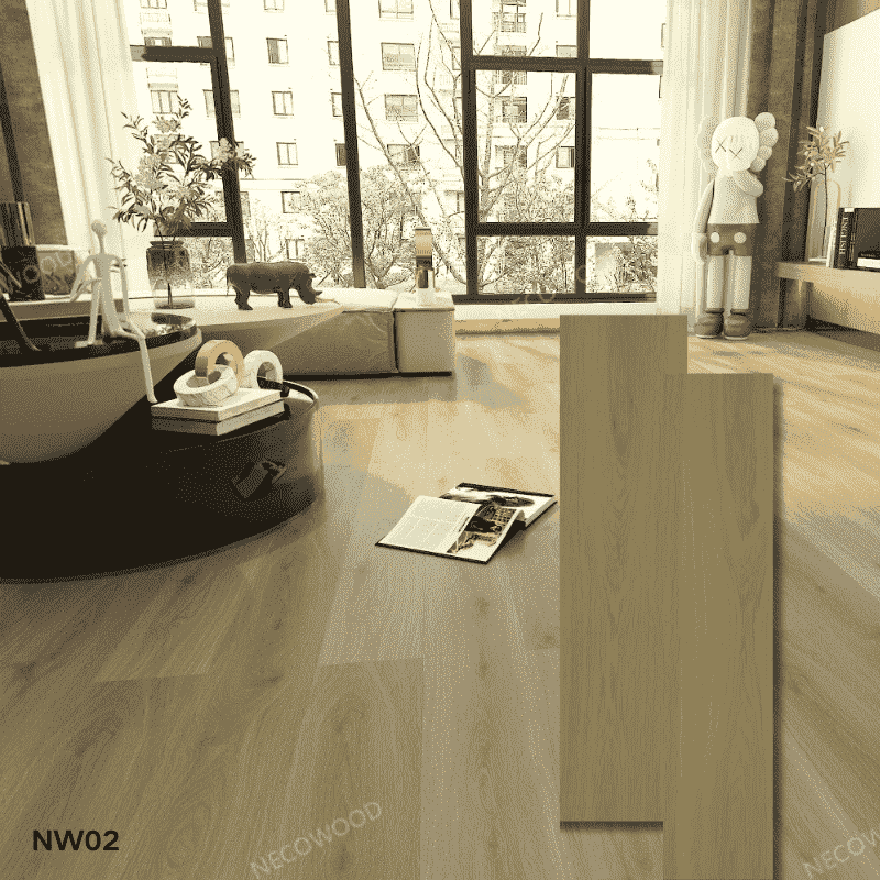 Pavimentazione SPC di blocco anti-slip opaco