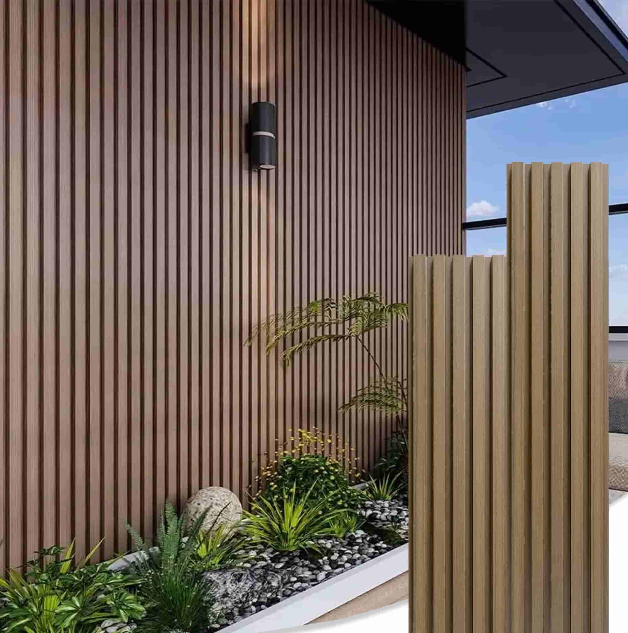 Pannelli Necowood ASA per rivestimento murale resistenti ai raggi UV